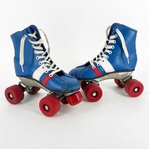 70s roller derby skates 1970s vintage blue kids 13
